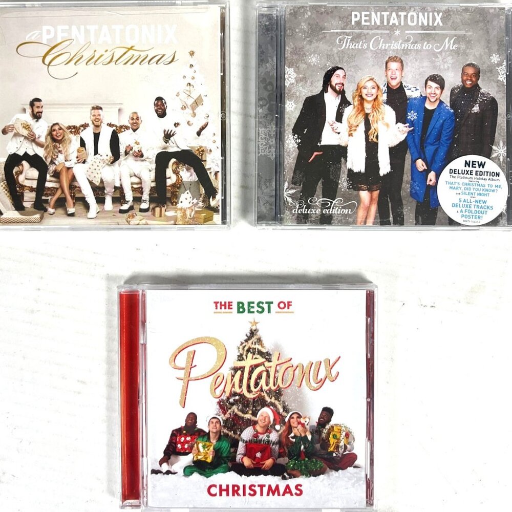 Pentatonix 3 Christmas CD Lot Best Thats Xmas To Me Deluxe 2015-2019 A Cappella